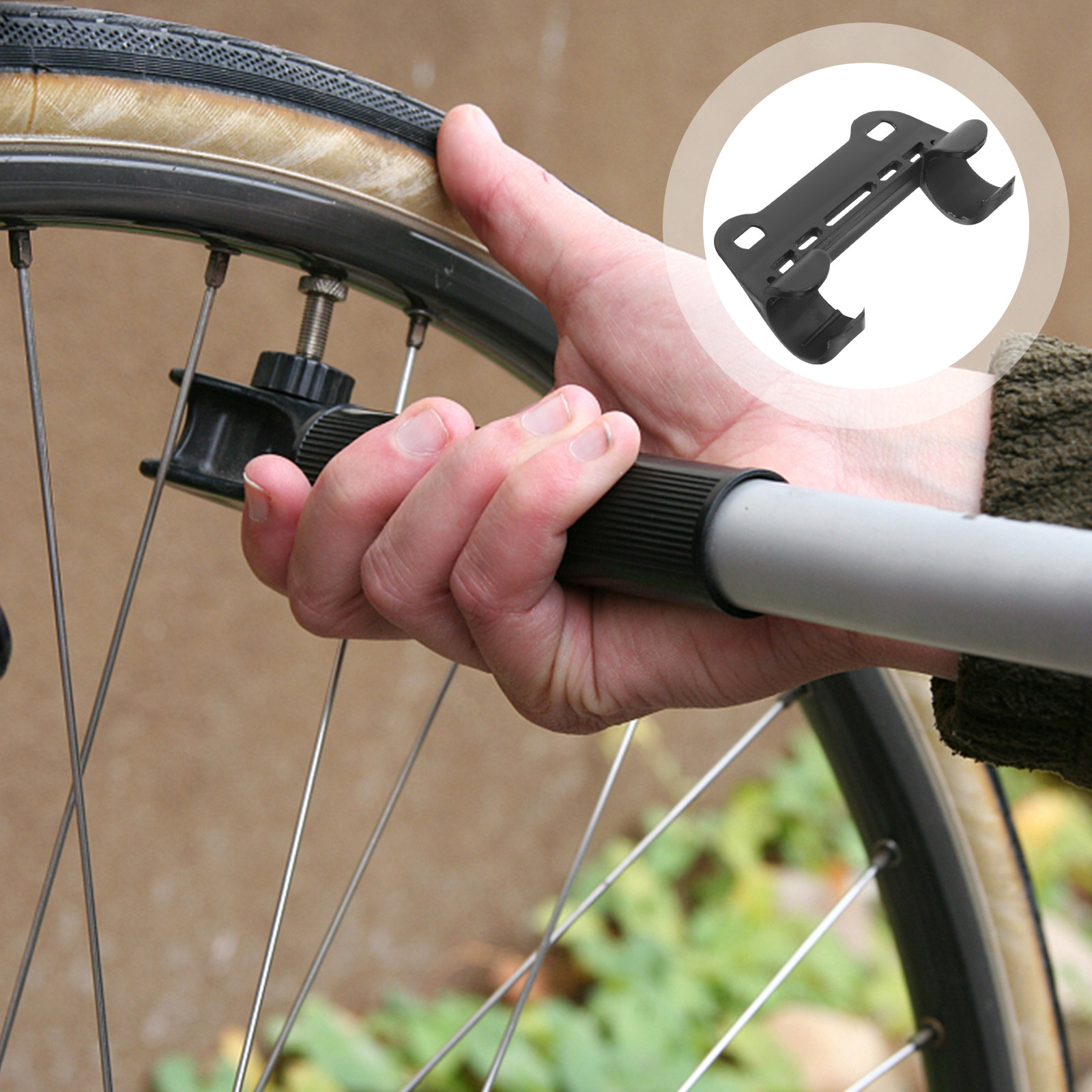 Bike Pump Frame Mount - 5Pcs Professional Bike Pump Holder Nylon