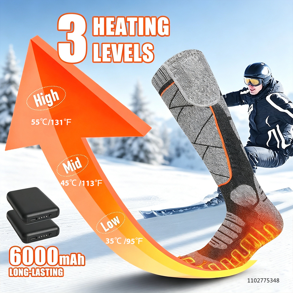 Heated Socks 6000mAh Rechargea - огляд і ціна Cycling To Work