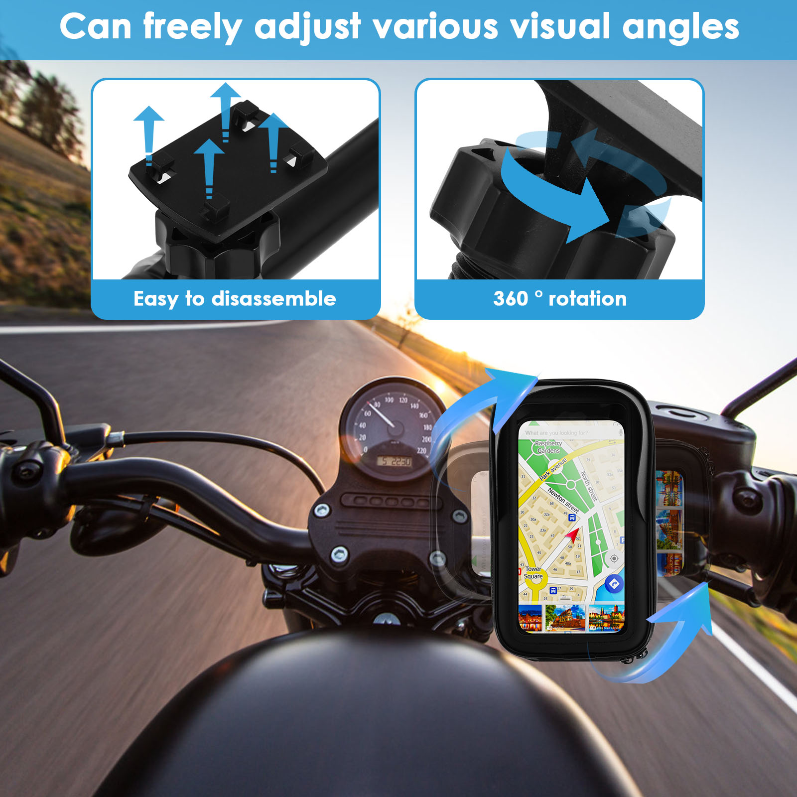 Motorcycle Bike Phone Holder B - огляд і ціна Cycling Commuter Backpack Waterproof